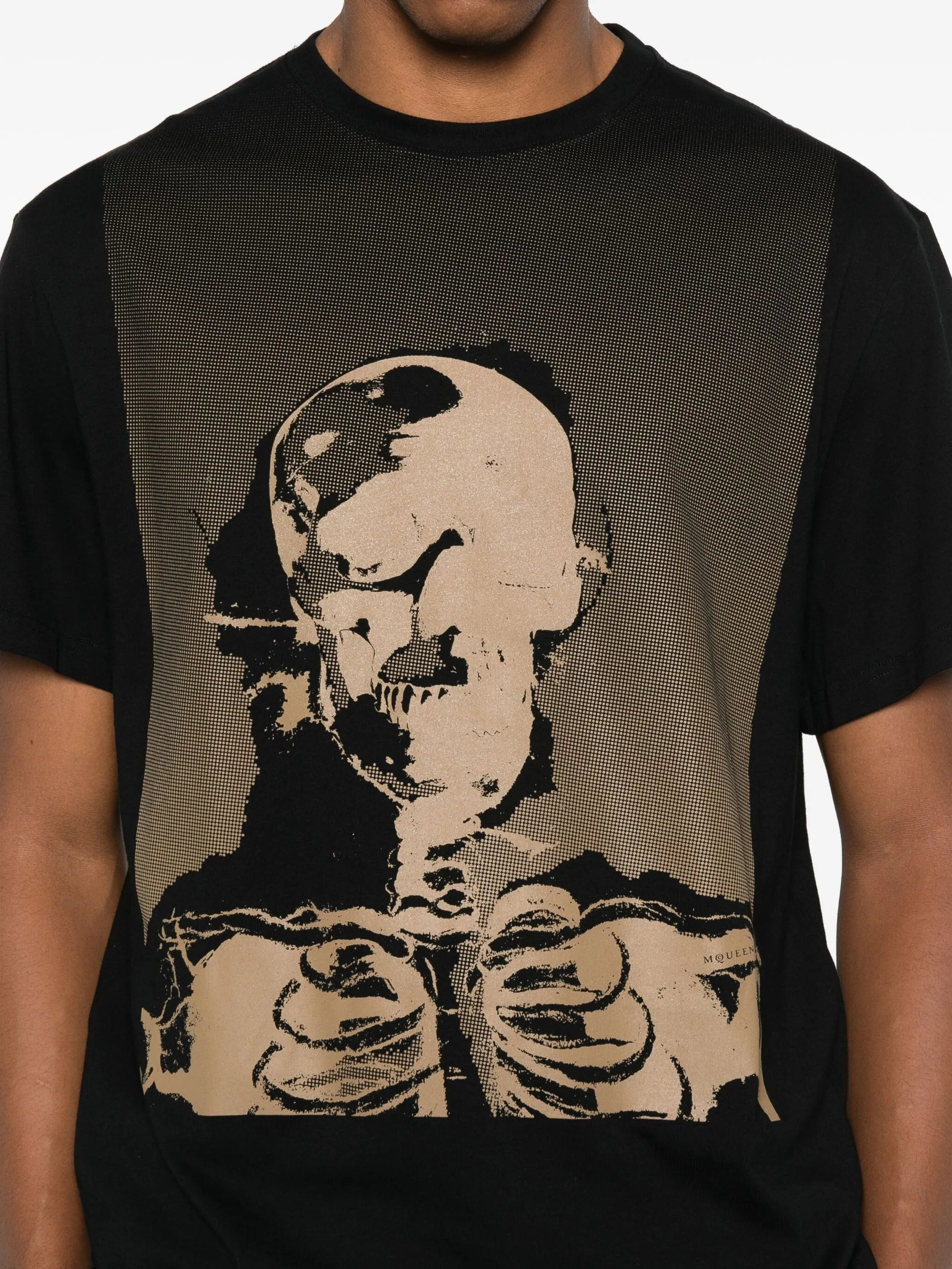 Alexander Mcqueen Skeleton-print Cotton T-shirt - 4