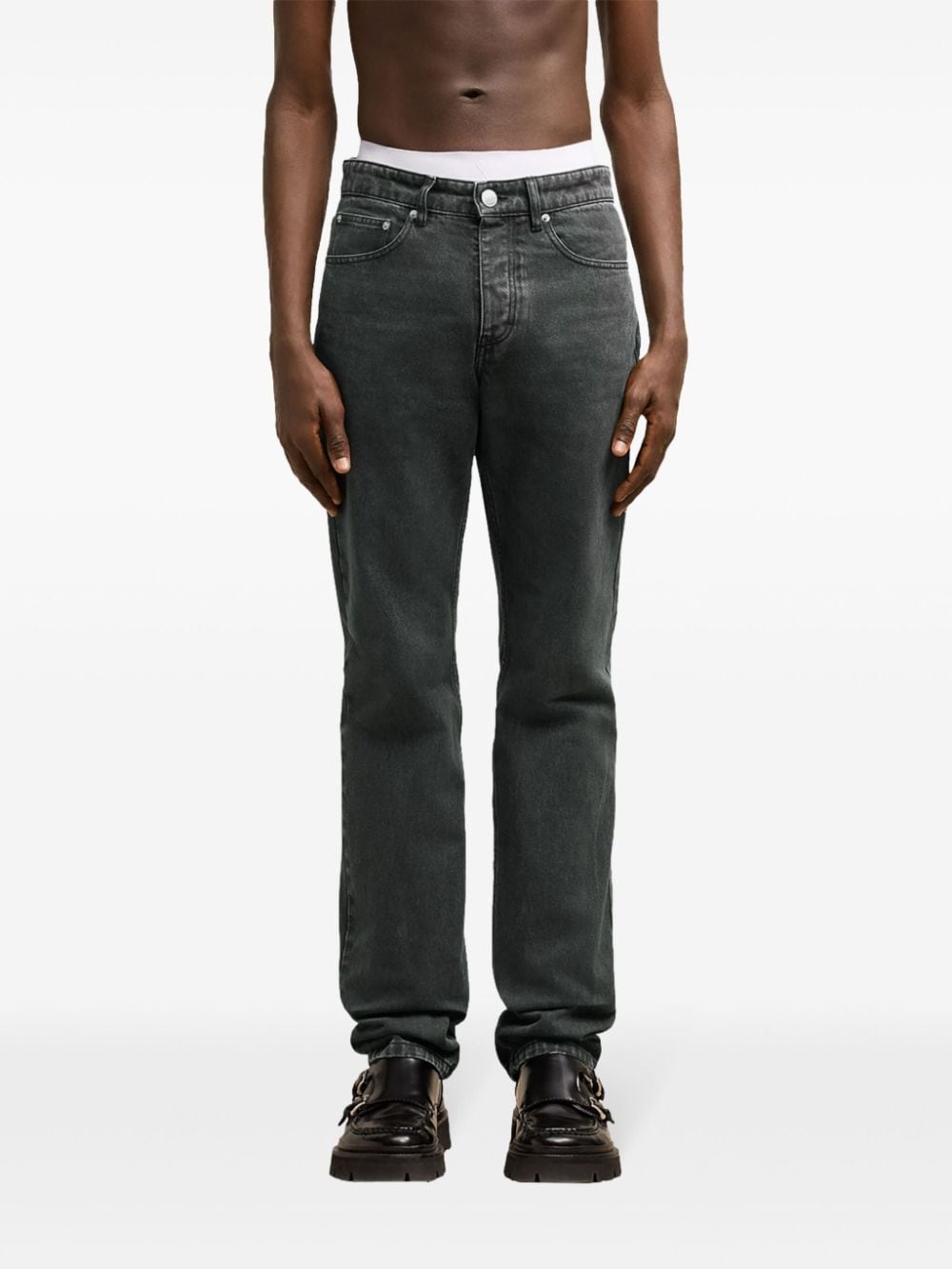 logo patch classic jeans - 5
