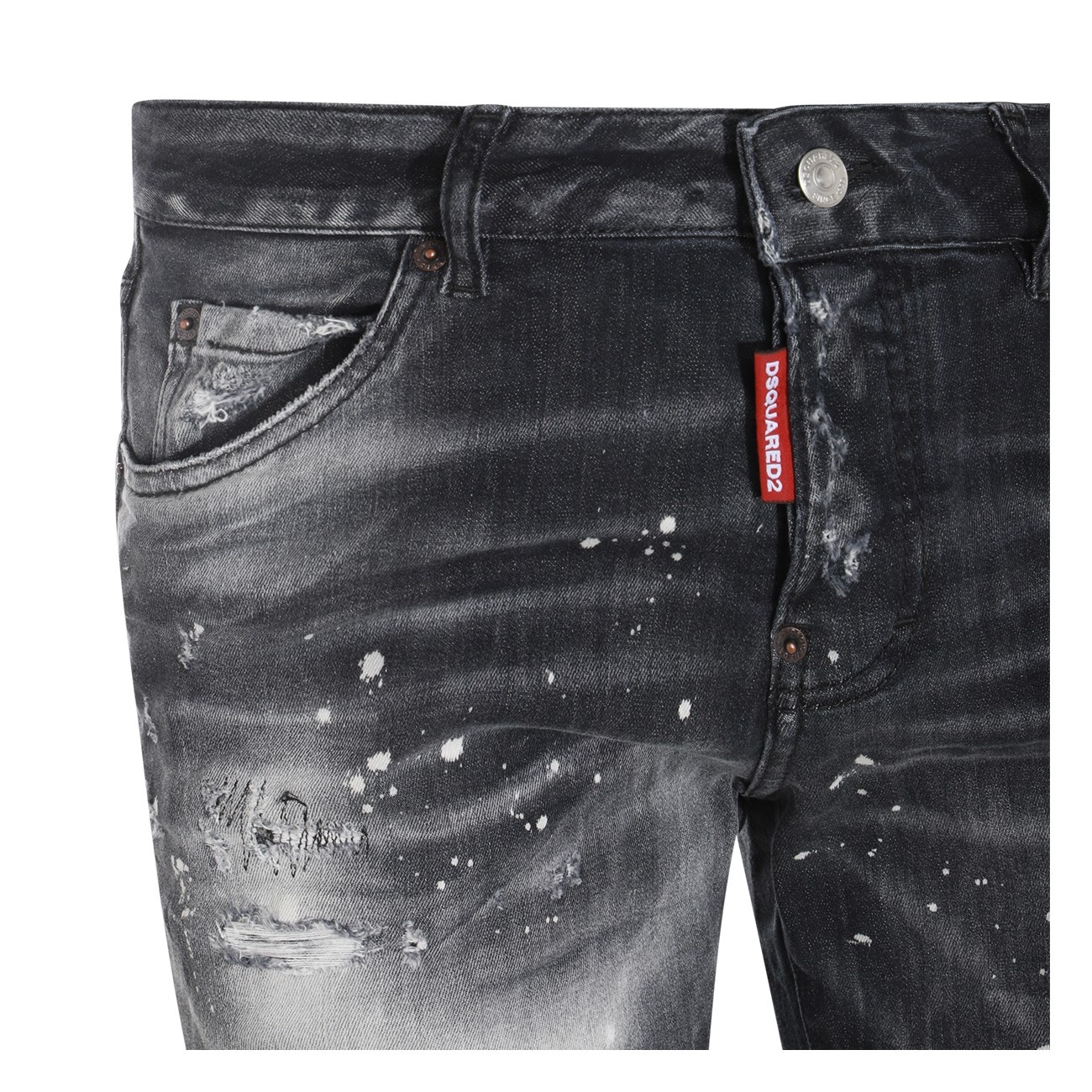 black cotton denim jeans - 3