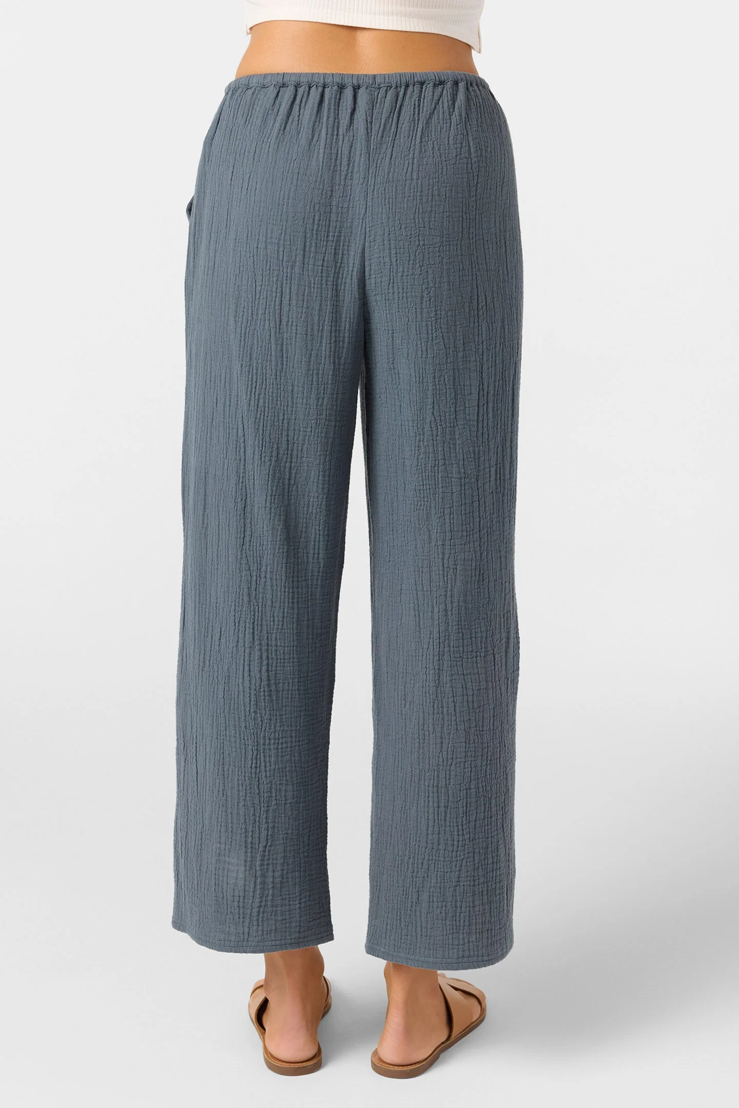 Brenda Crinkle Double Gauze Beach Pants - 1