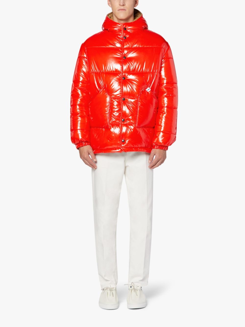 OSAKA BRIGHT ORANGE NYLON PUFFER JACKET | GQF-306 - 2