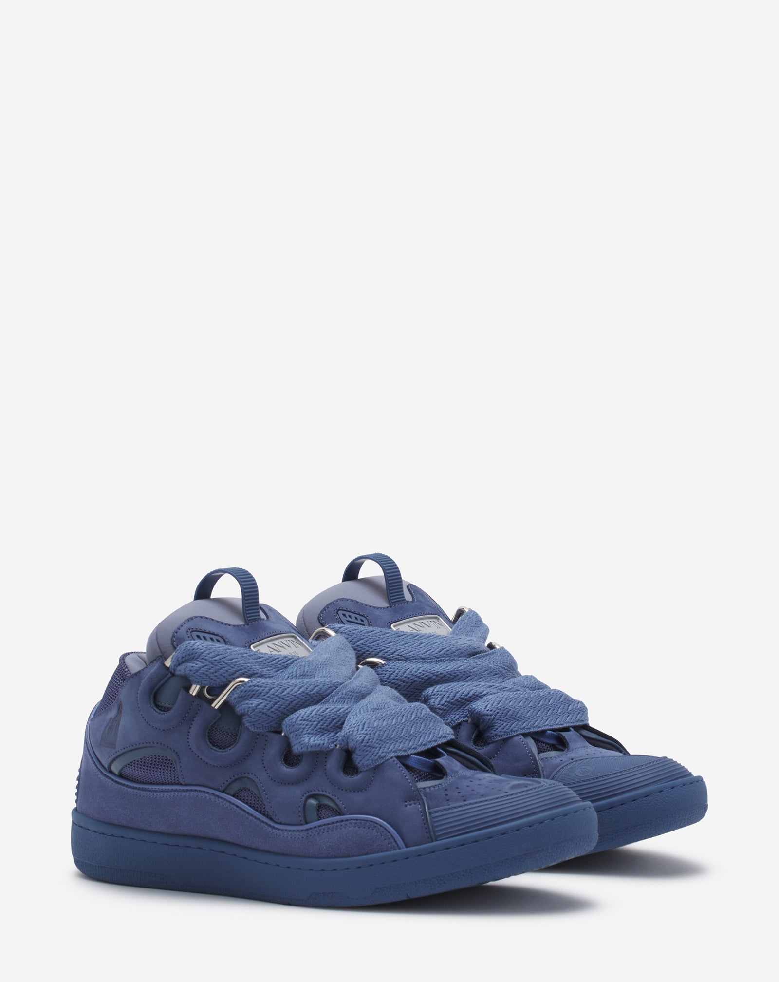LEATHER CURB SNEAKERS - 2