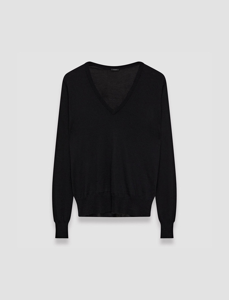 Cashair V Neck Jumper - 1
