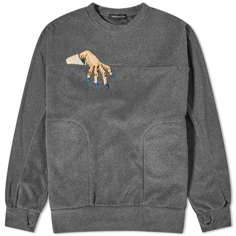Undercover Embroidered Hand Crew Knit - 1
