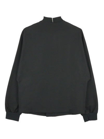 Yohji Yamamoto collarless shirt jacket outlook