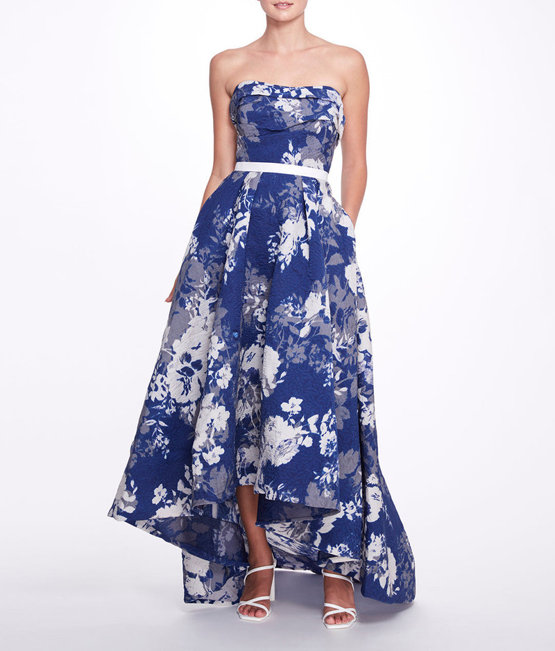 ORGANZA CLOQUE HI-LOW GOWN 1