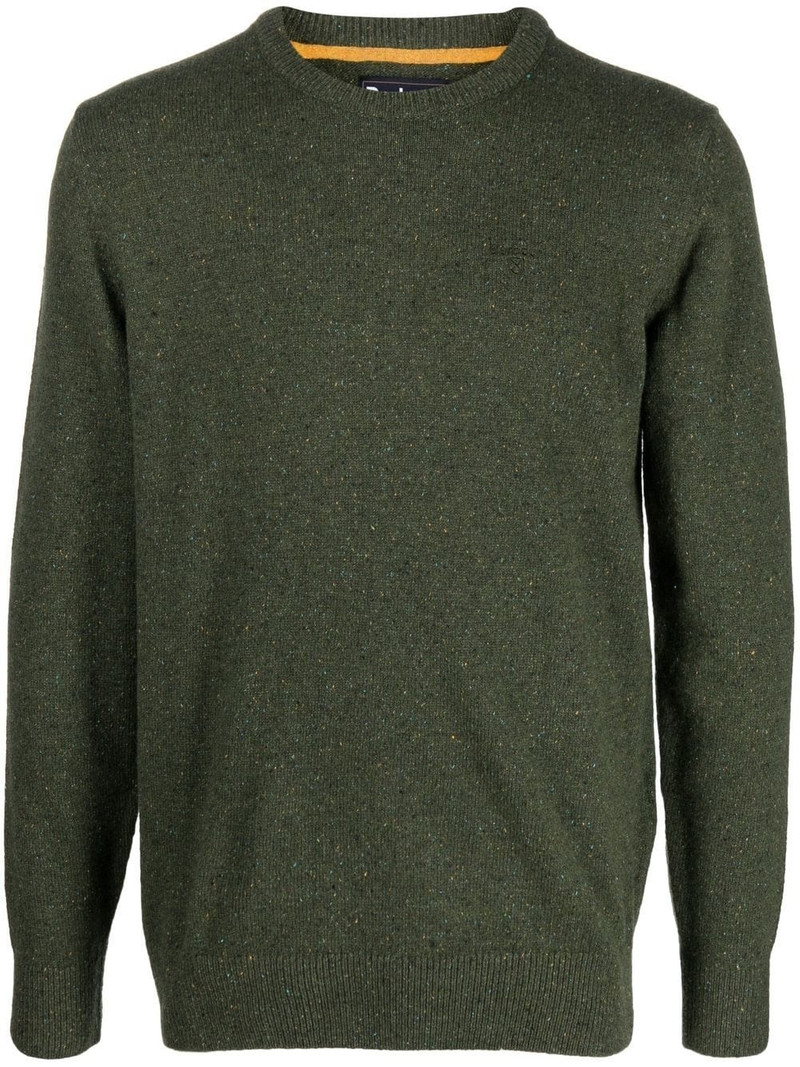 fine-knit ribbed-trim jumper 1