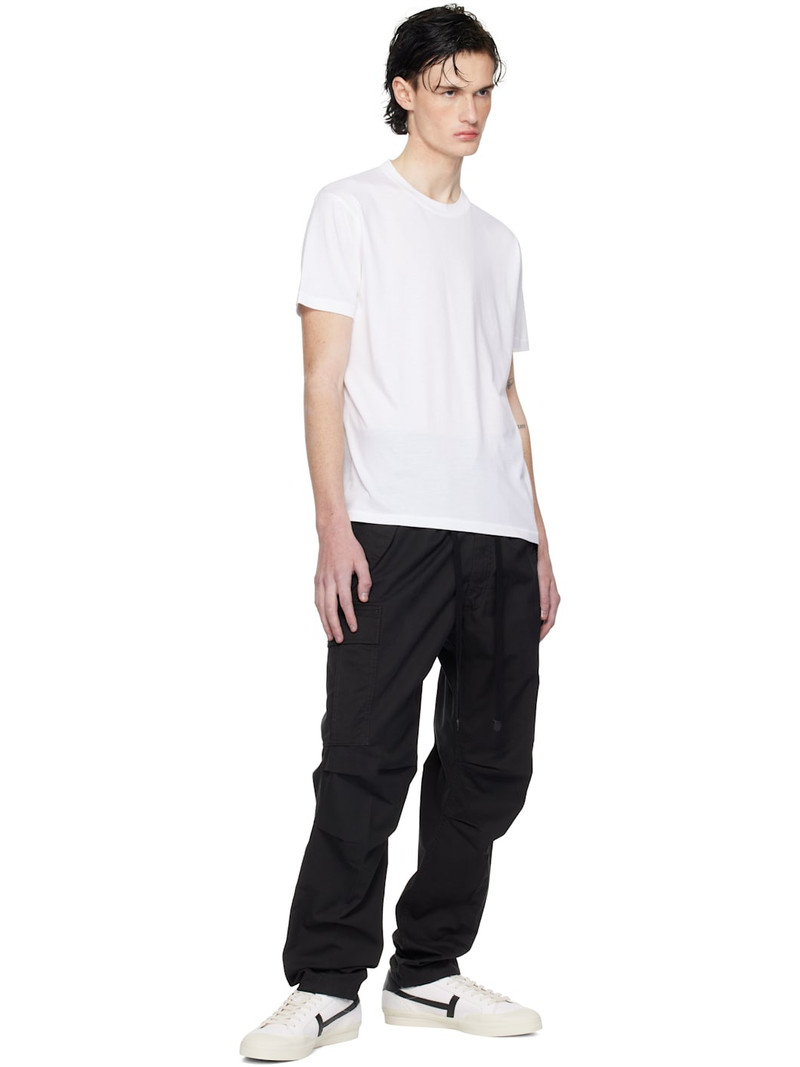 TOM FORD White Lyocell Cotton Crew T-shirt outlook