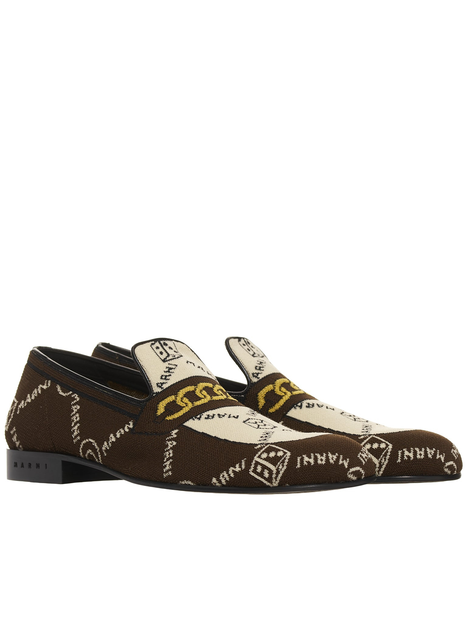 Marnigram Trompe L'oeil Jacquard Moccasins - 2