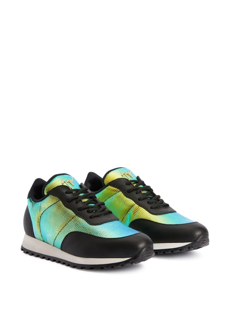 Giuseppe Zanotti Jimi iridescent-effect sneakers outlook