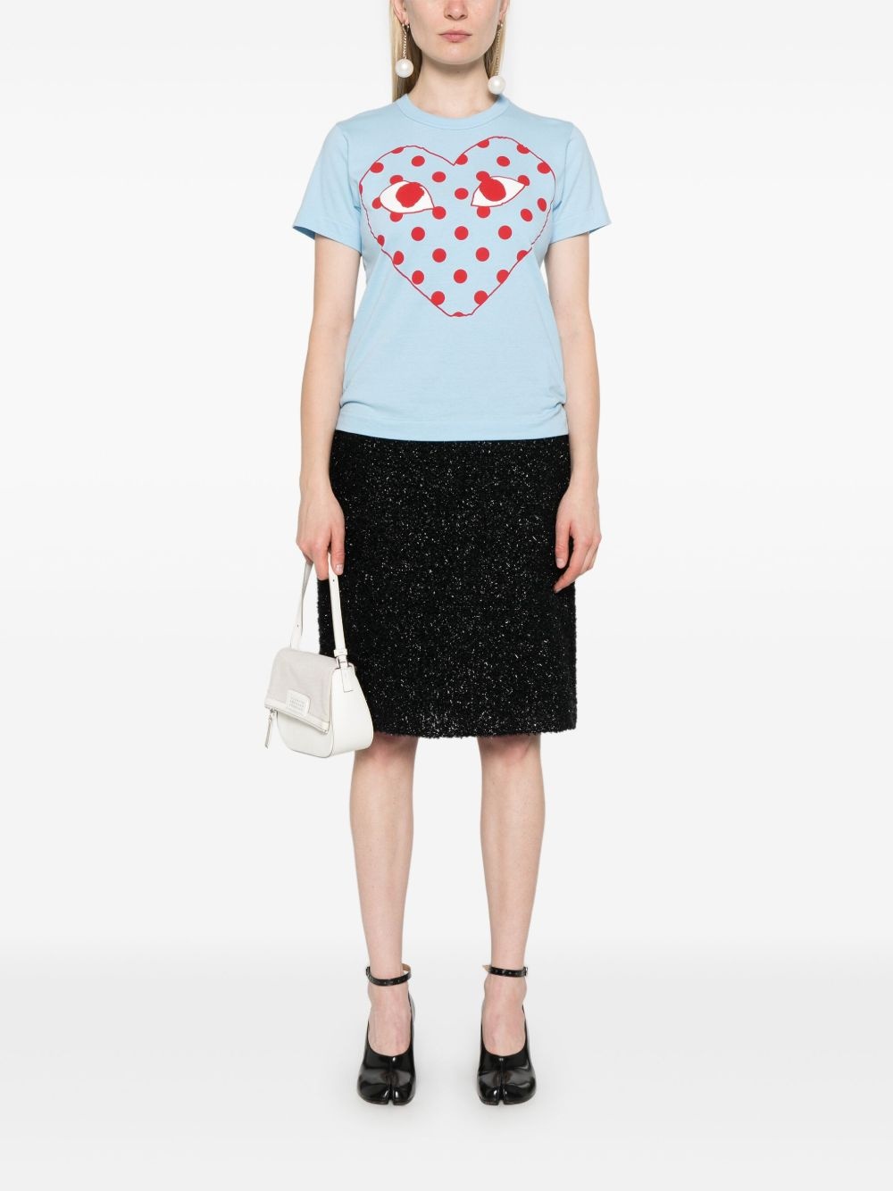heart-print cotton T-shirt - 3