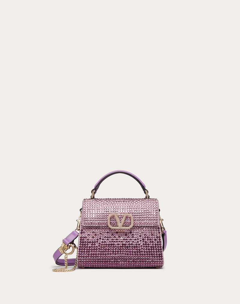 MINI VSLING HANDBAG WITH RHINESTONES 1