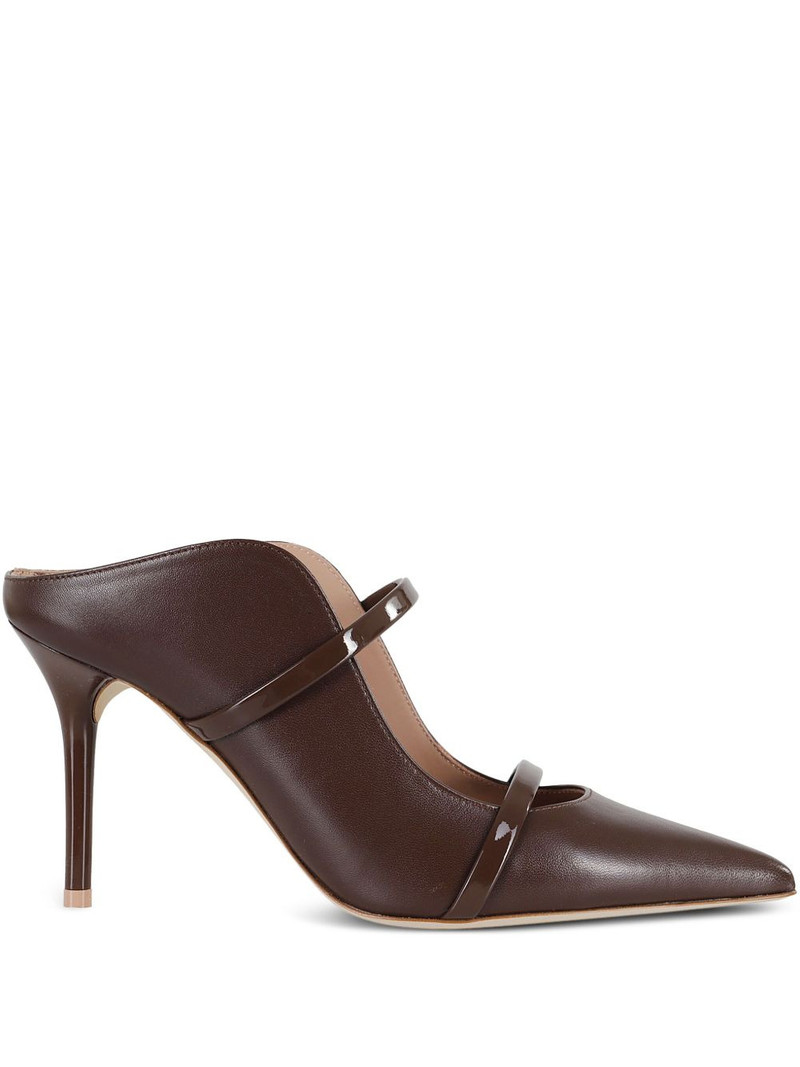 85mm Maureen patent-leather stiletto mules 1