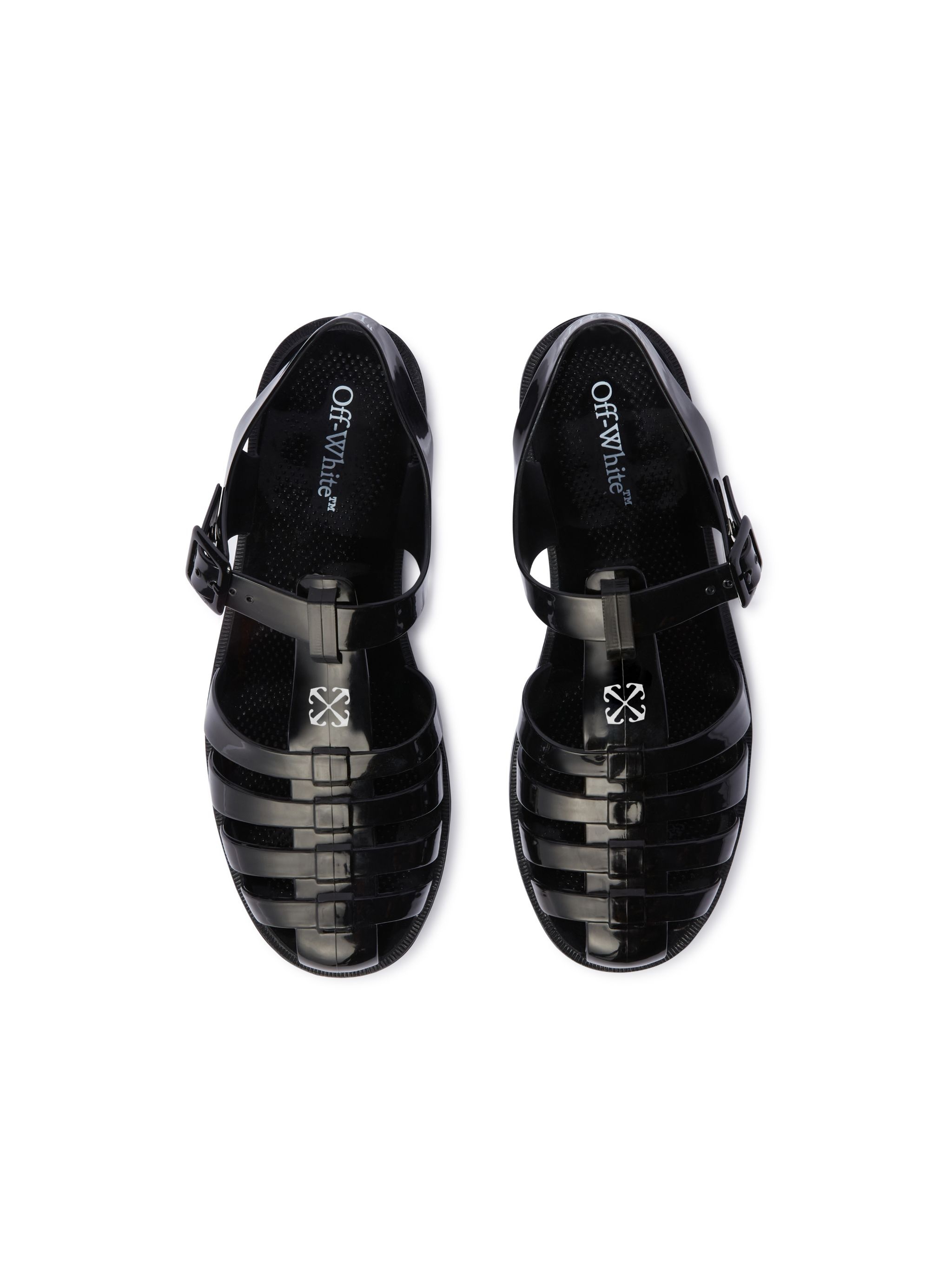 Black Arrow Pvc Sandals - 3