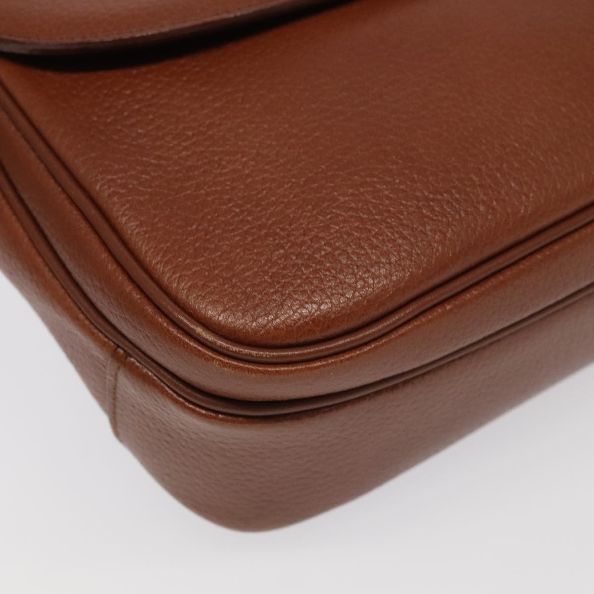 Burberry Shoulder Bag Leather Gold Brown - 15