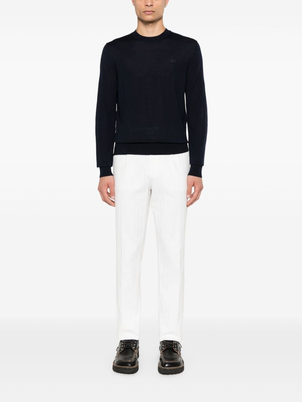 logo-embroidered sweater - 2