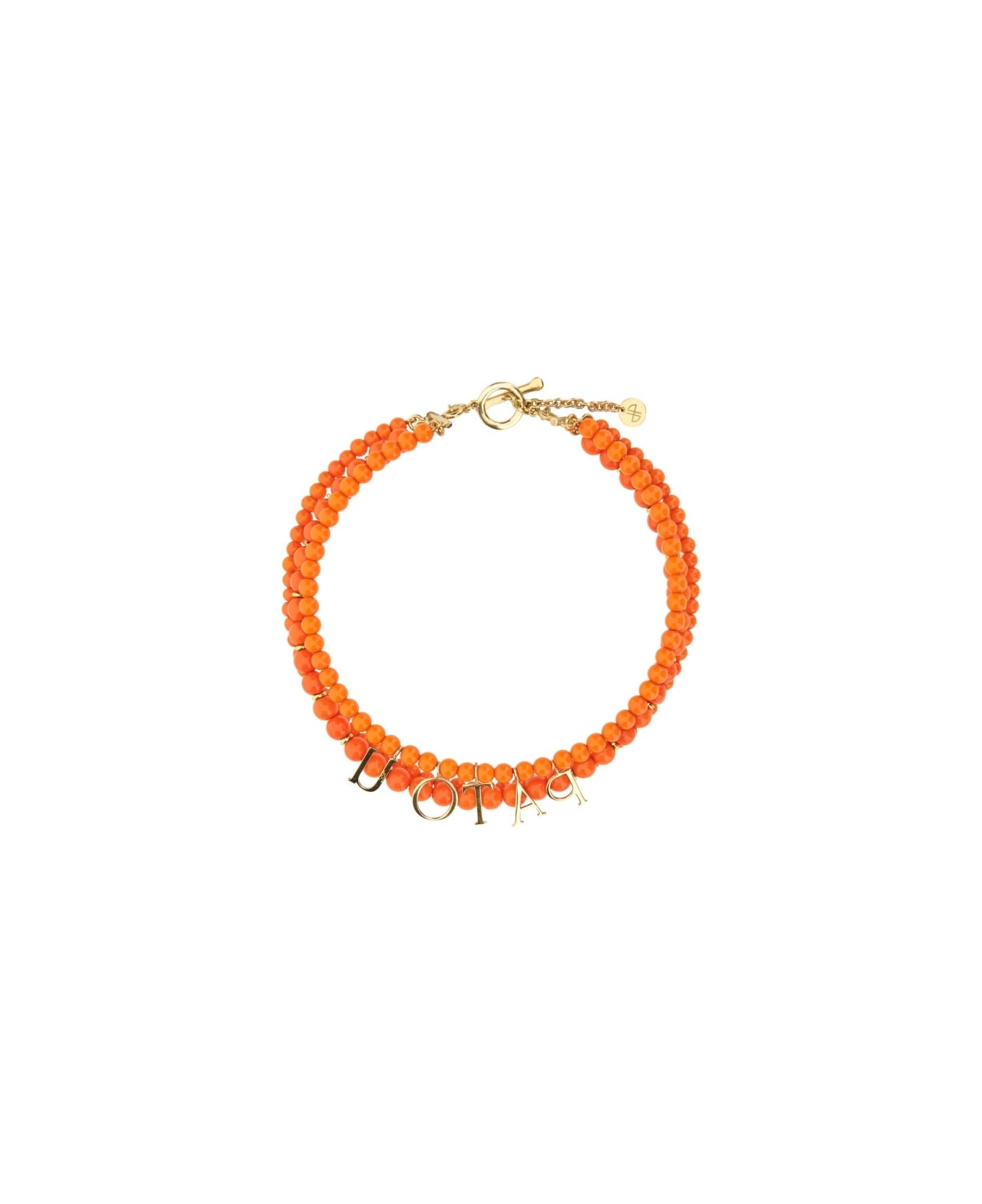 Glass And Brass Bead Necklace - 2