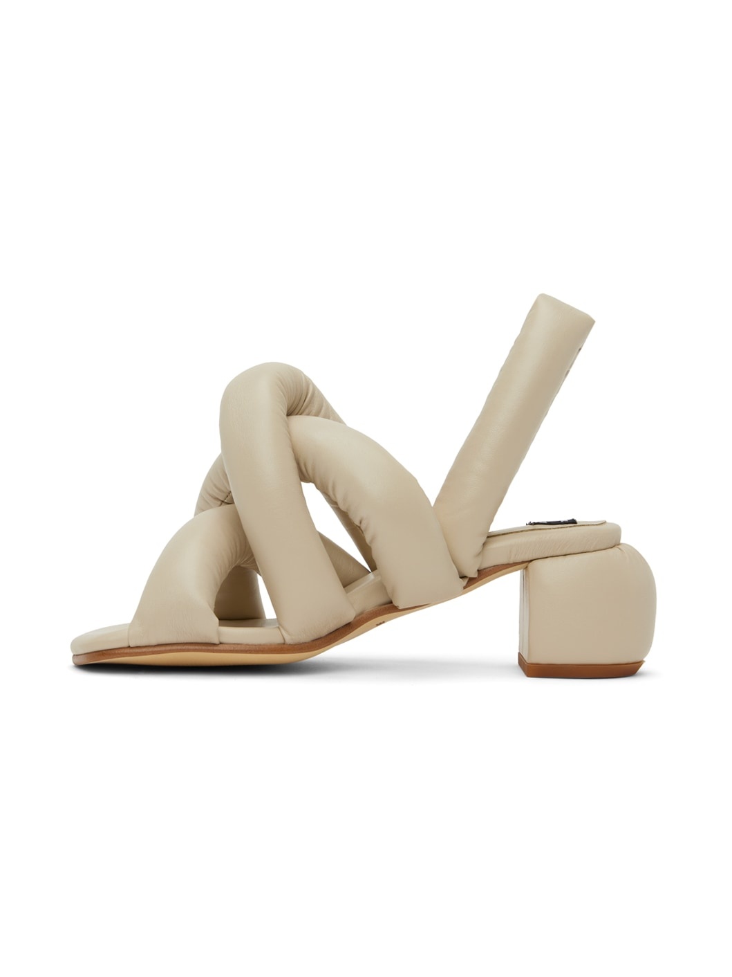 Beige Henrik Vibskov Edition Sausage Heeled Sandals - 3