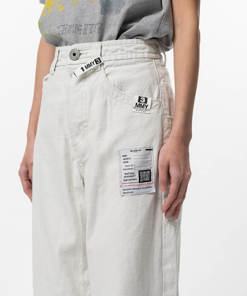 Amateur Sewn Like Wide Denim Pants 6