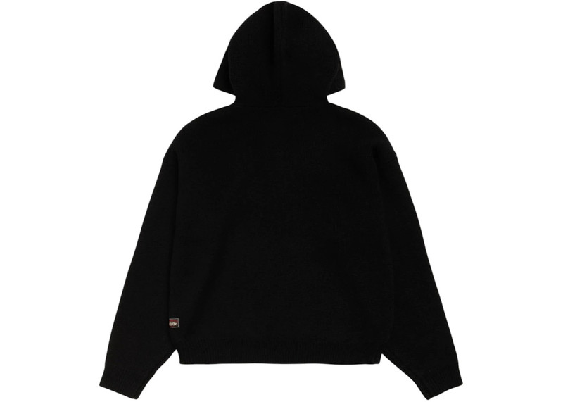 Stüssy Stussy Quarter Zip Knit Hoodie Black outlook