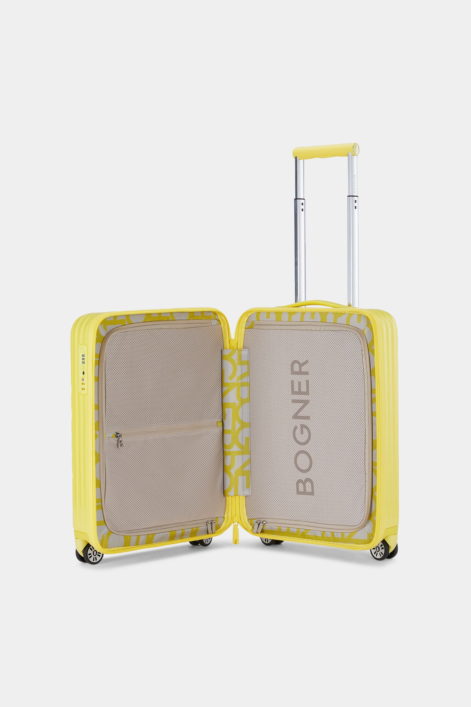 Piz small hard shell suitcase in Yellow - 5