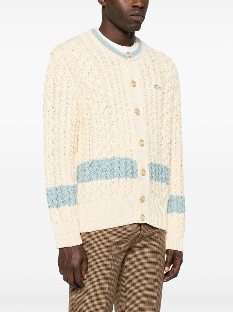x Le Fleur cable-knit cardigan 3