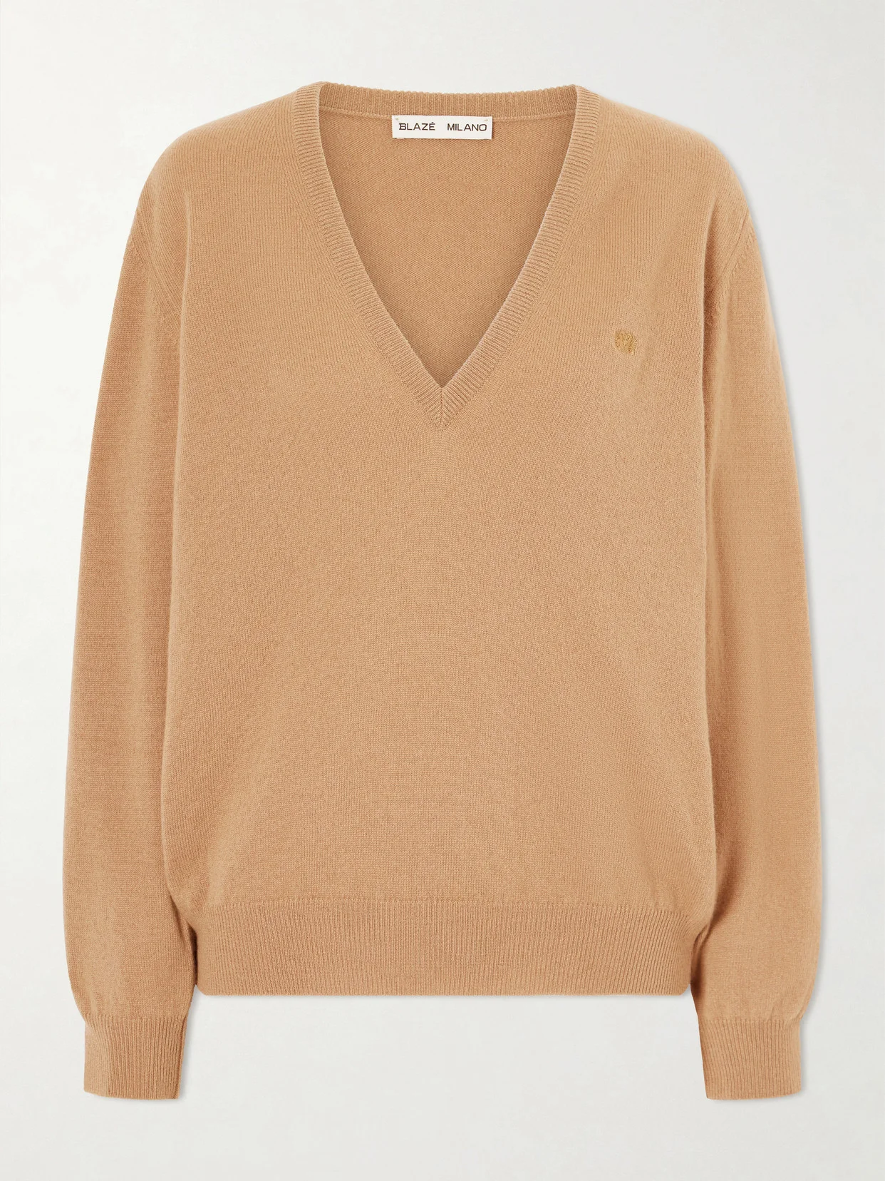 Highland Embroidered Wool And Cashmere-blend Sweater - 1