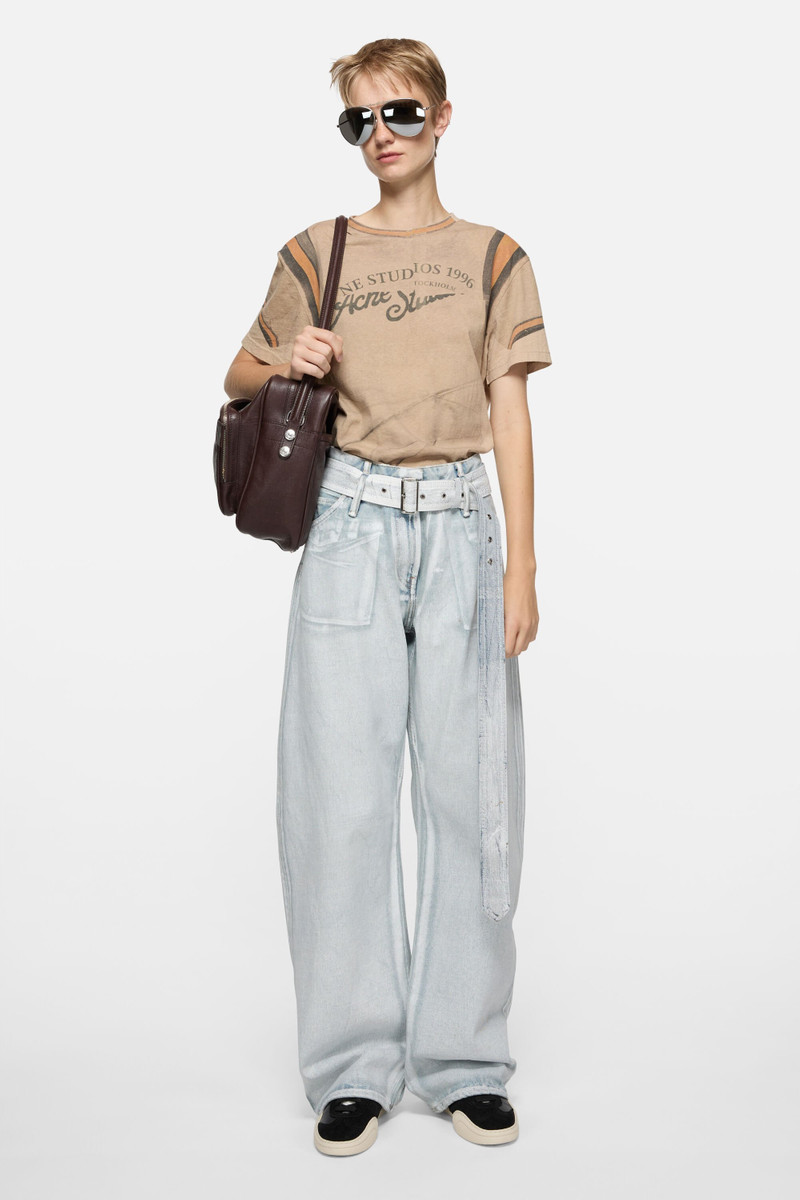 Acne Studios Leather sneakers - Black/white outlook