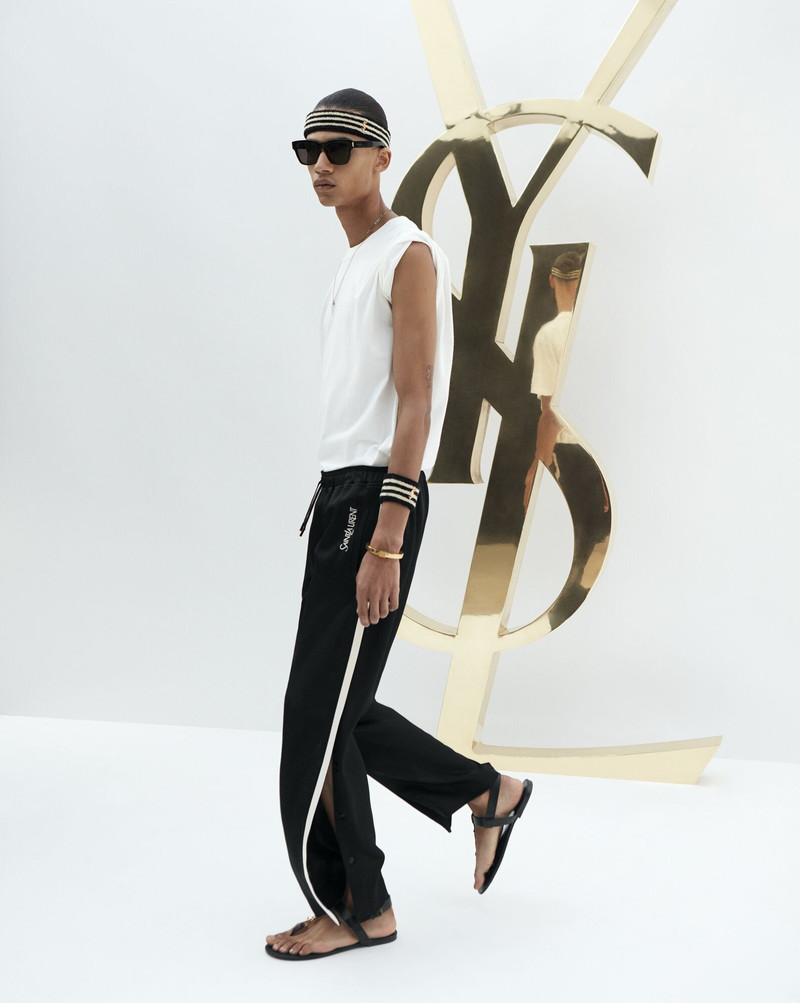 SAINT LAURENT saint laurent sweatpants in crepe satin outlook