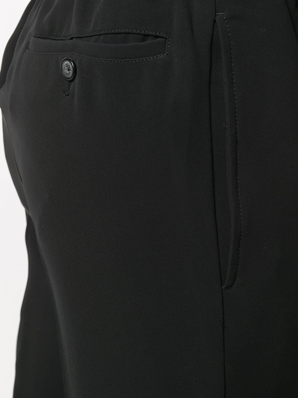 zip-detail straight-leg trousers - 5