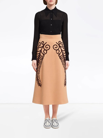 Prada Punto Stoffa knit skirt outlook