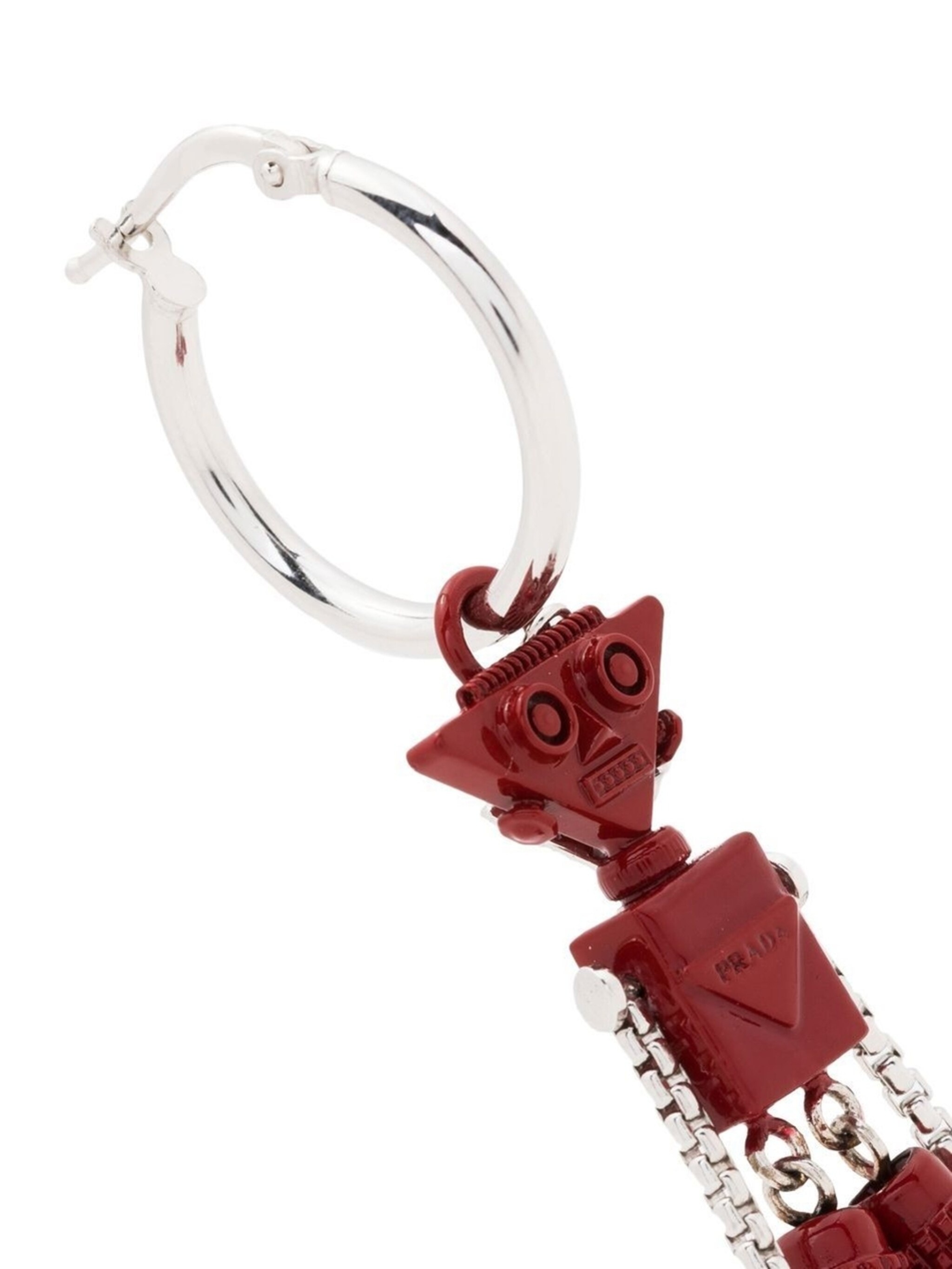 charm-detailed hoop earring - 2