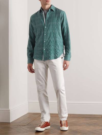 rag & bone Gus Checked Cotton-Blend Flannel Shirt outlook