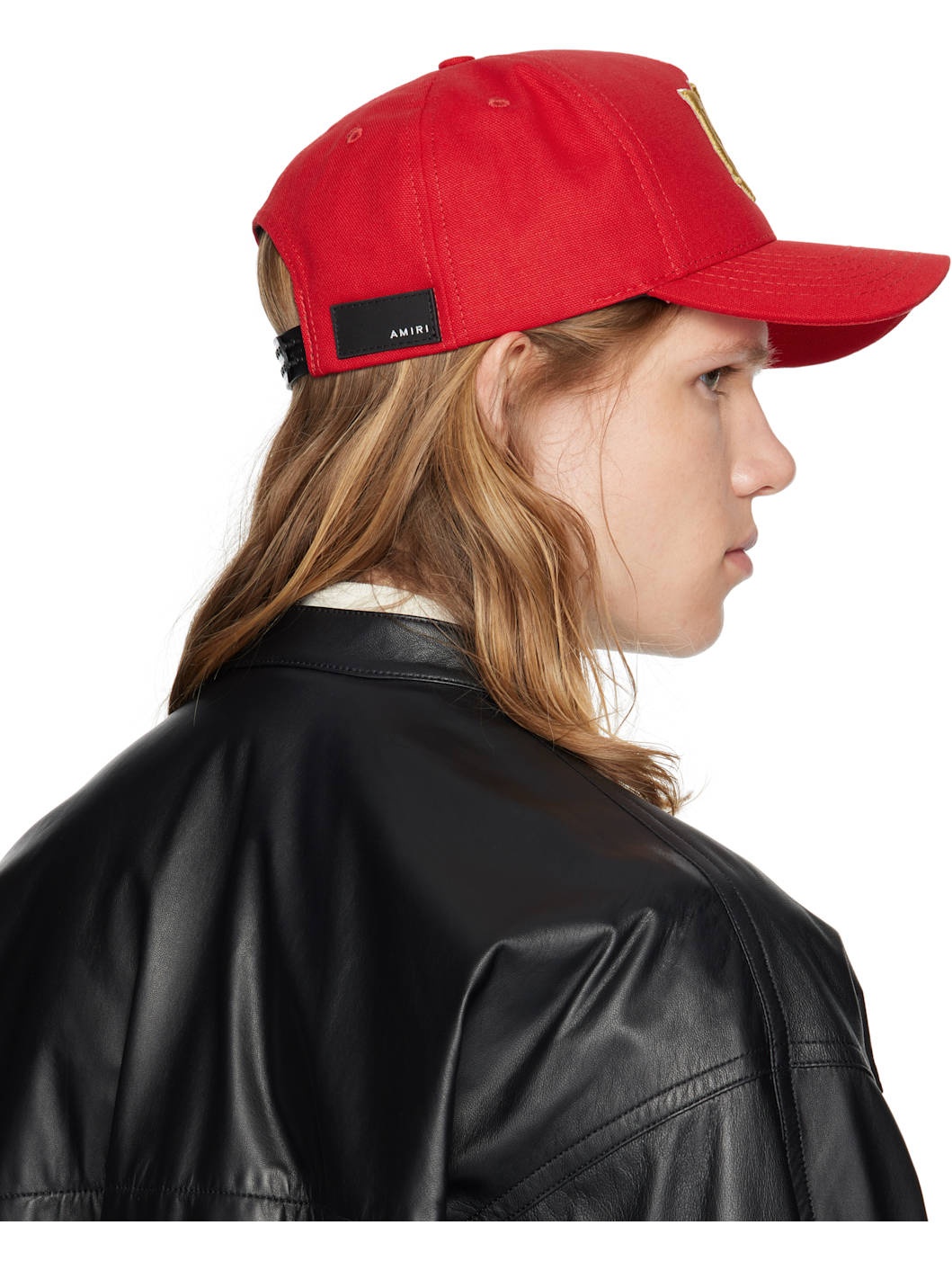 Red MA Outline Canvas Cap - 3