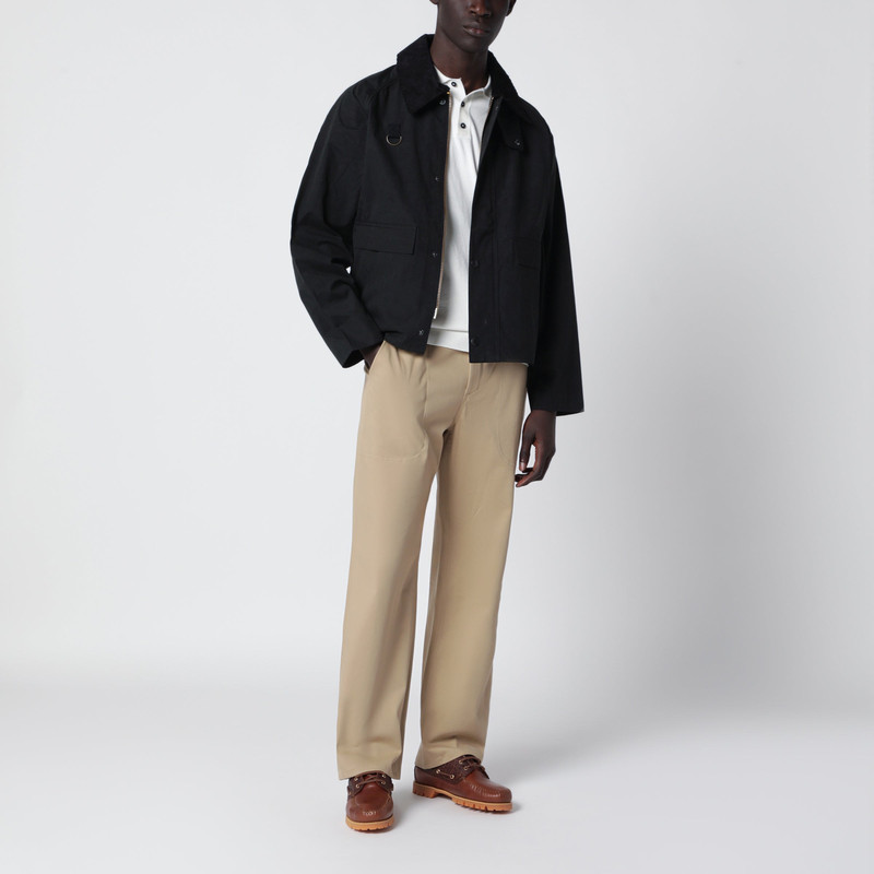 Barbour Black Spey jacket in cotton blend outlook