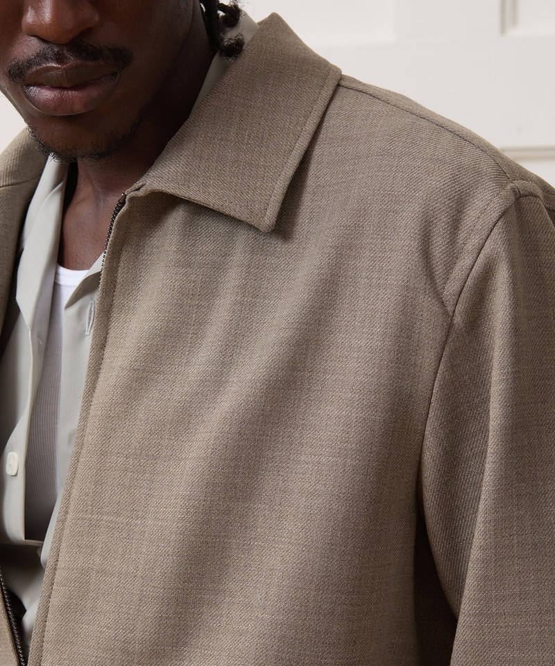 Lightweight Italian Wool Bomber Jacket 7