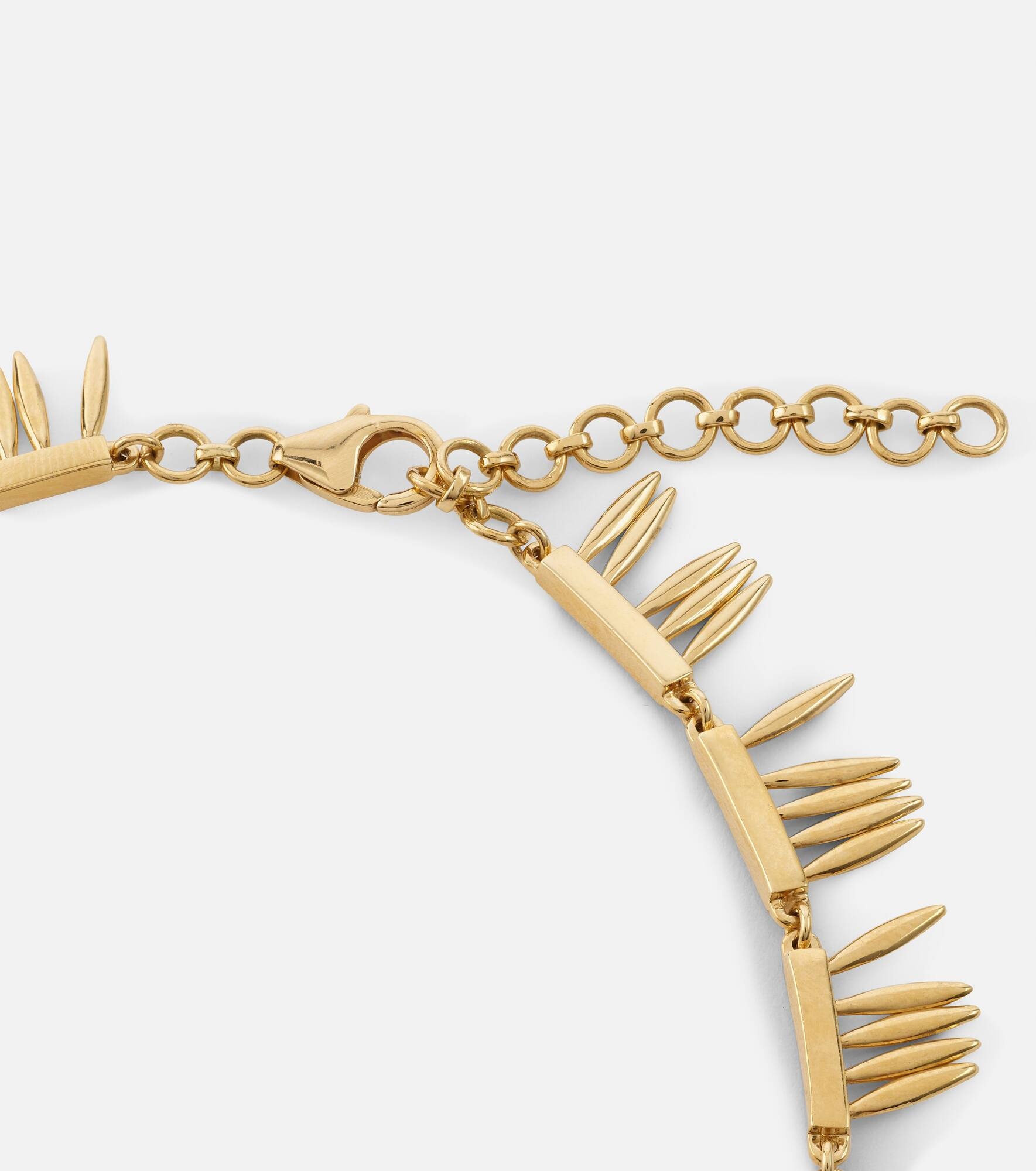 Grass Sunny 18kt gold necklace with emeralds - 4