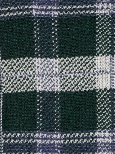 Thom Browne check-pattern knitted scarf outlook