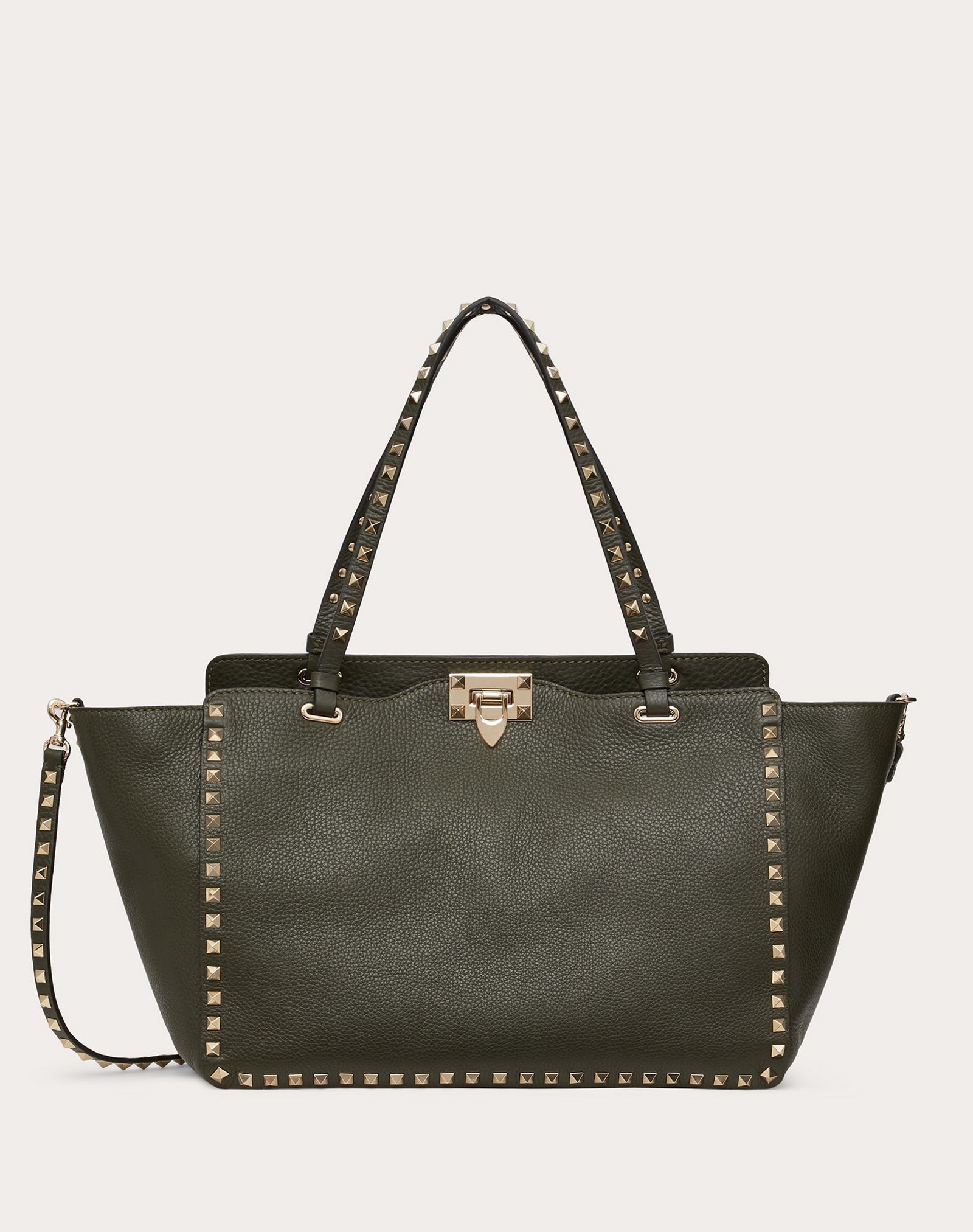 Medium Rockstud Grainy Calfskin Bag - 1