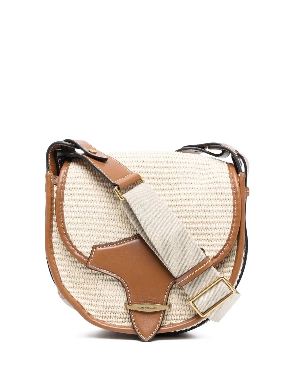 Botsy leather-trim crossbody bag - 1