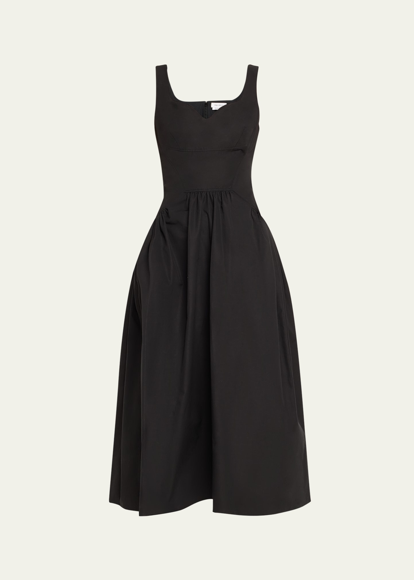 Sweetheart Sleeveless Fit-&-Flare Midi Dress - 1