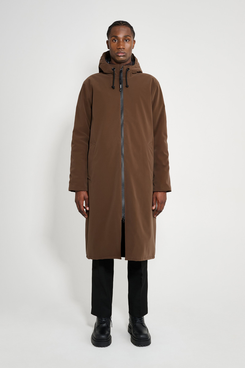 Stockholm Long Matte Winter Coat Dark Brown 1