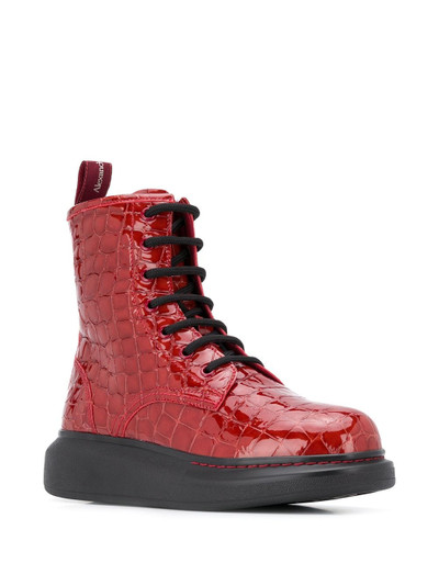 Alexander McQueen Hybrid lace-up boots outlook