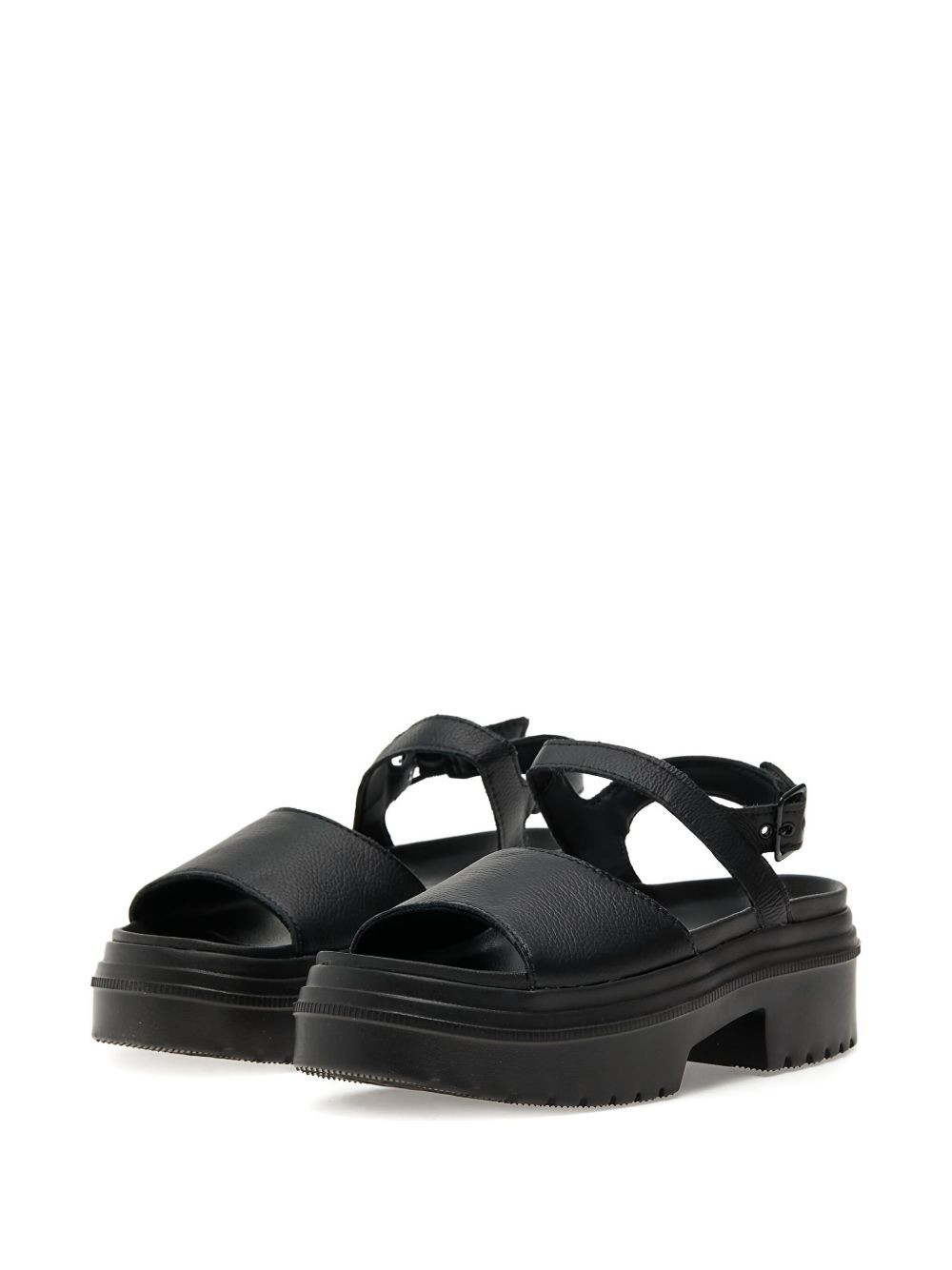 Lugged Heel buckle-strap platform sandals - 2