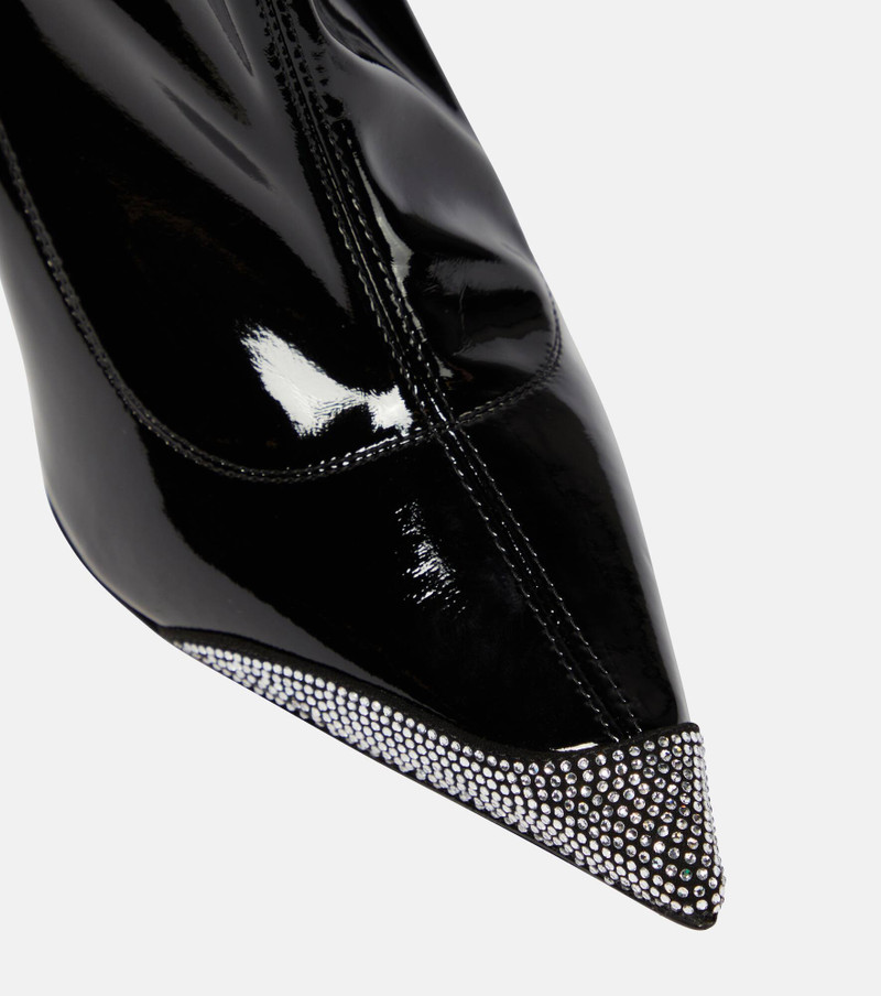 Avi embellished faux leather ankle boots 6
