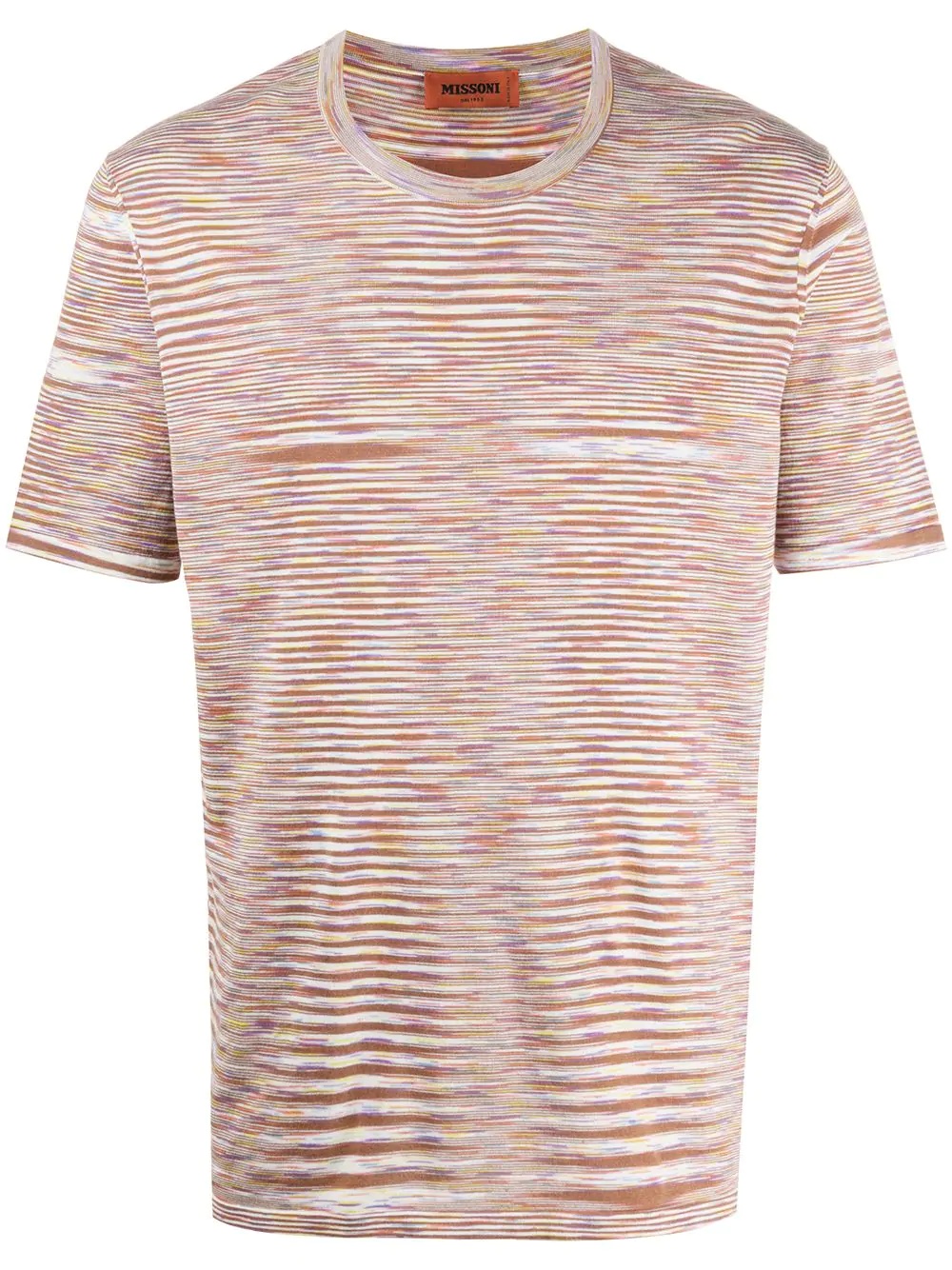 striped print T-shirt  - 1