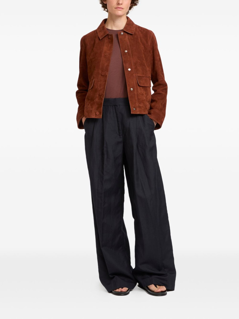 Yves Salomon lamb suede jacket outlook