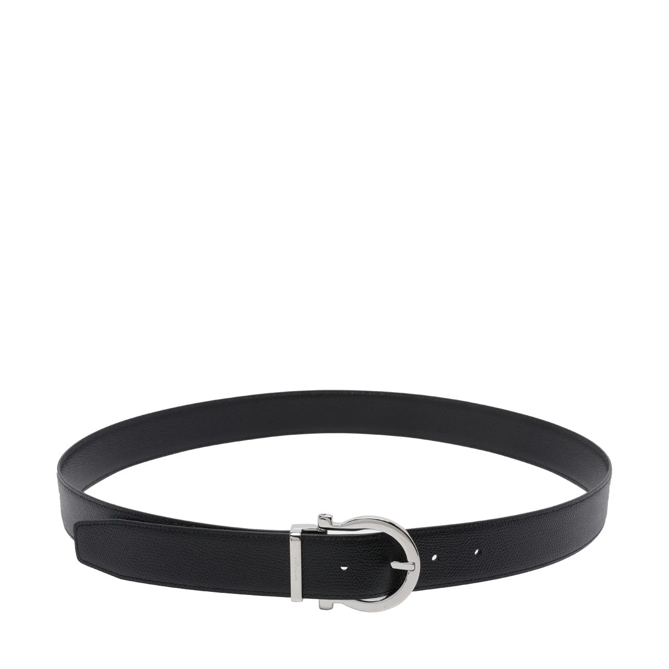 Ferragamo Men Adjustable And Reversible Belt With Gancini Buckle - 1
