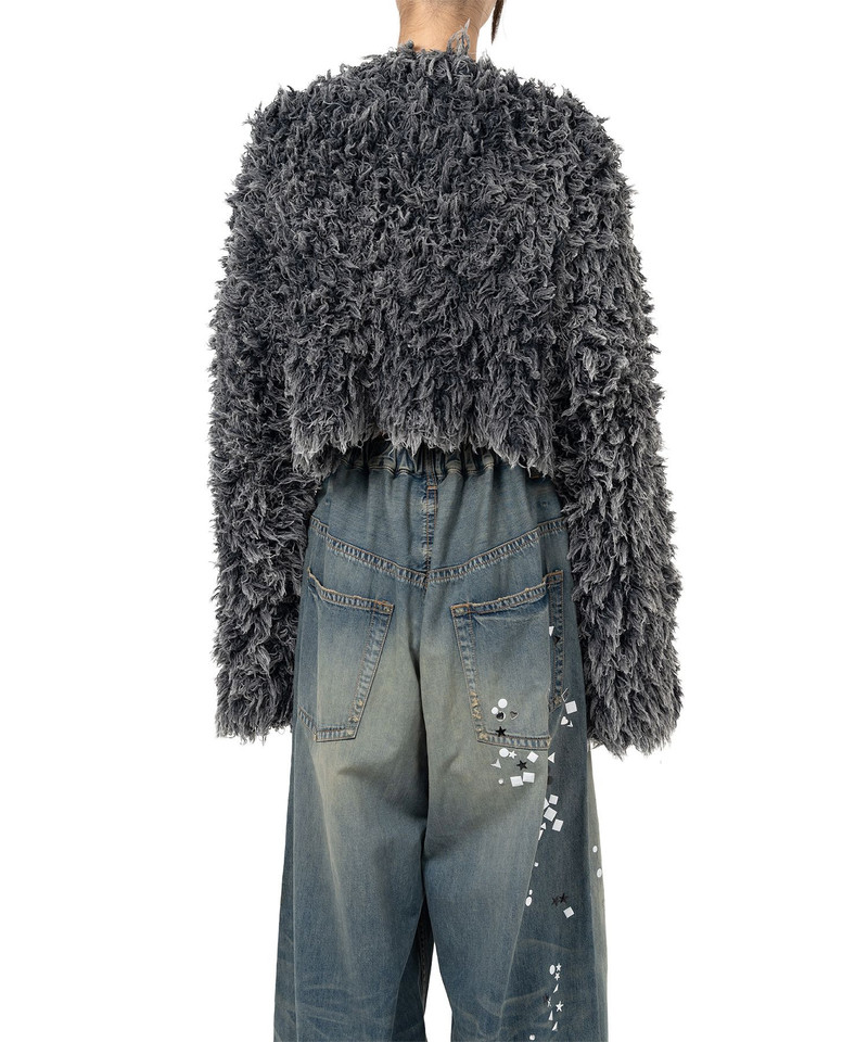 Bleached Shaggy Knit Sweater 4