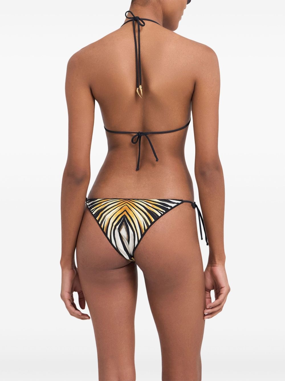 Ray of Gold-print bikini top - 5